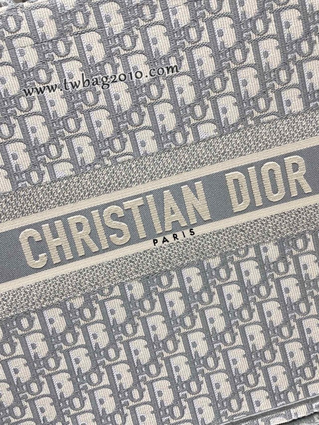 Dior专柜新款TOTE包迪奥高仿原单经典老花灰大号购物袋手提托特包 djfk1369